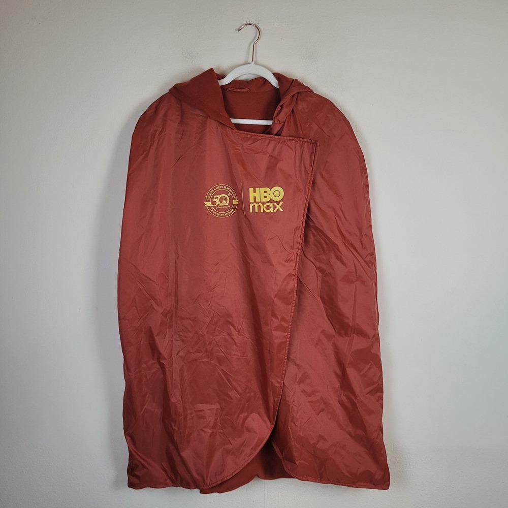 HBO Max Poncho Red Marine Corps Marathon Superman Cape 50 Anniversary Exclusive